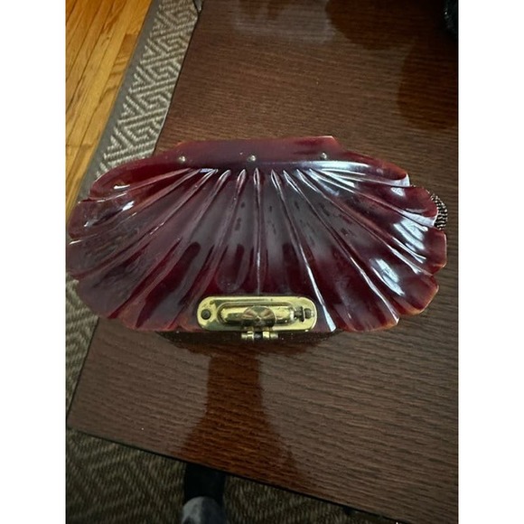 Vintage Beaded Box Bag with Bakelite Beautiful top - Picture 6 of 6